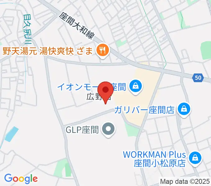 イオンシネマ座間の地図
