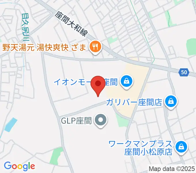 イオンシネマ座間の地図