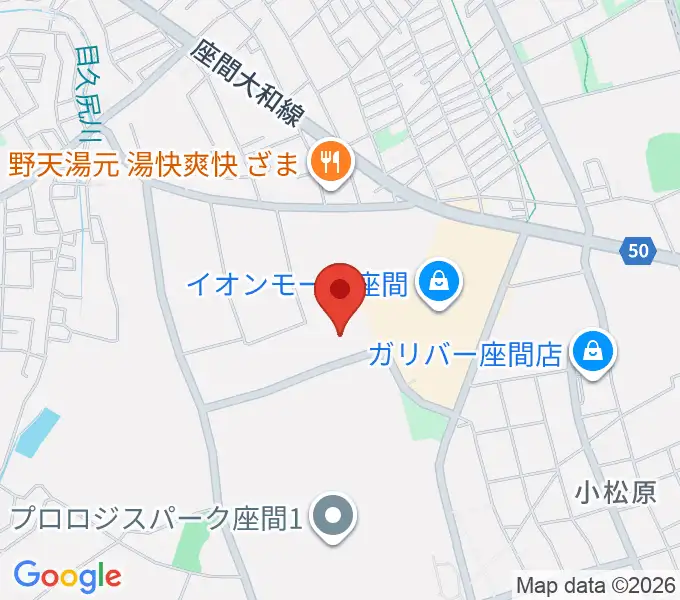 イオンシネマ座間の地図