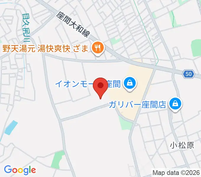 イオンシネマ座間の地図