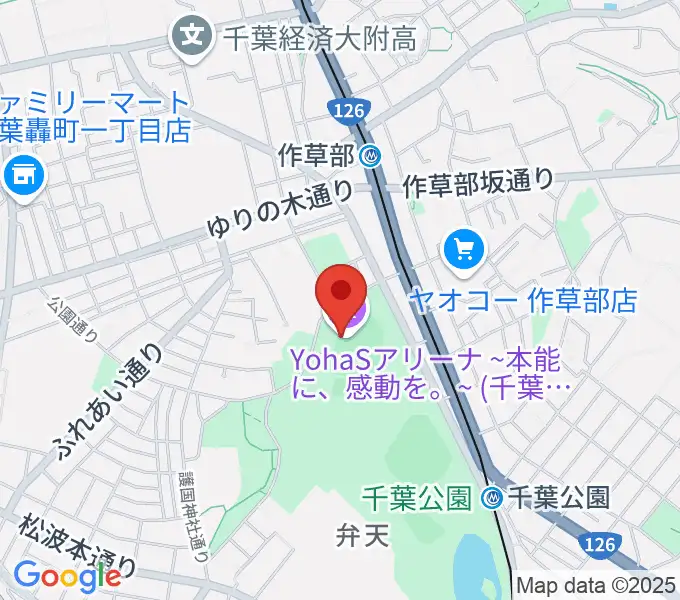 YohaSアリーナ 本能に、感動を。の地図