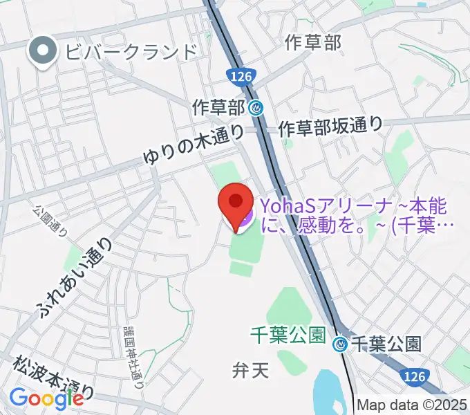 YohaSアリーナ 本能に、感動を。の地図