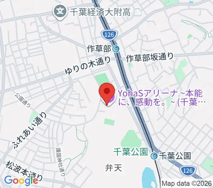 YohaSアリーナ 本能に、感動を。の地図