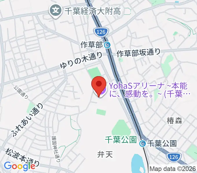 YohaSアリーナ 本能に、感動を。の地図