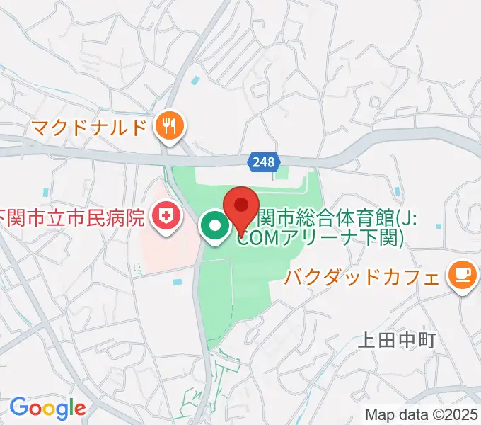 セービング陸上競技場の地図