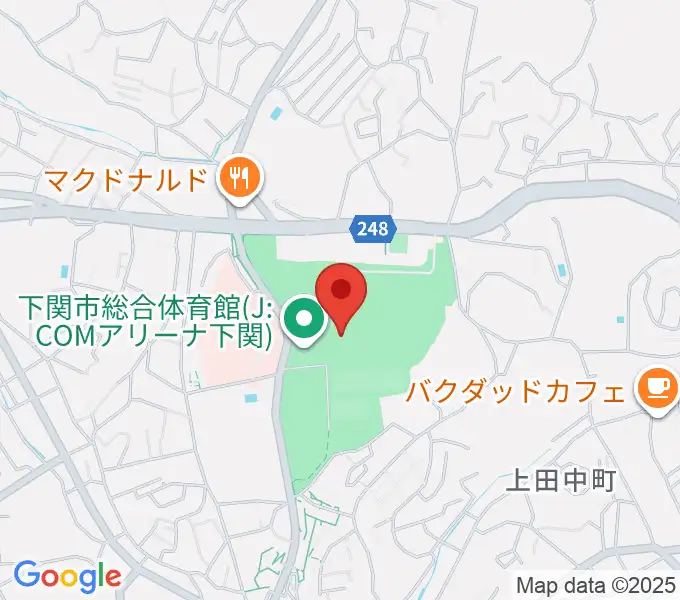 セービング陸上競技場の地図