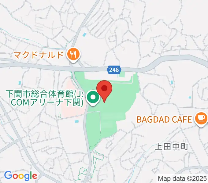 セービング陸上競技場の地図