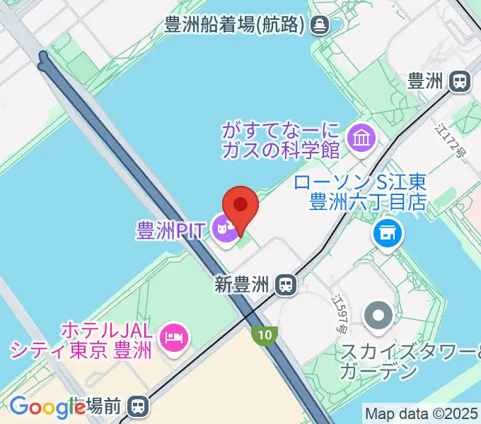 MIFA Football Park豊洲の地図
