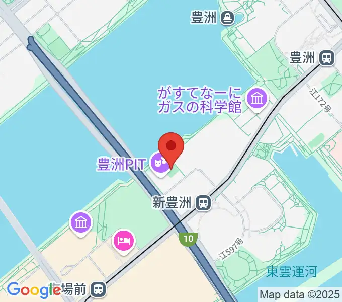 MIFA Football Park豊洲の地図