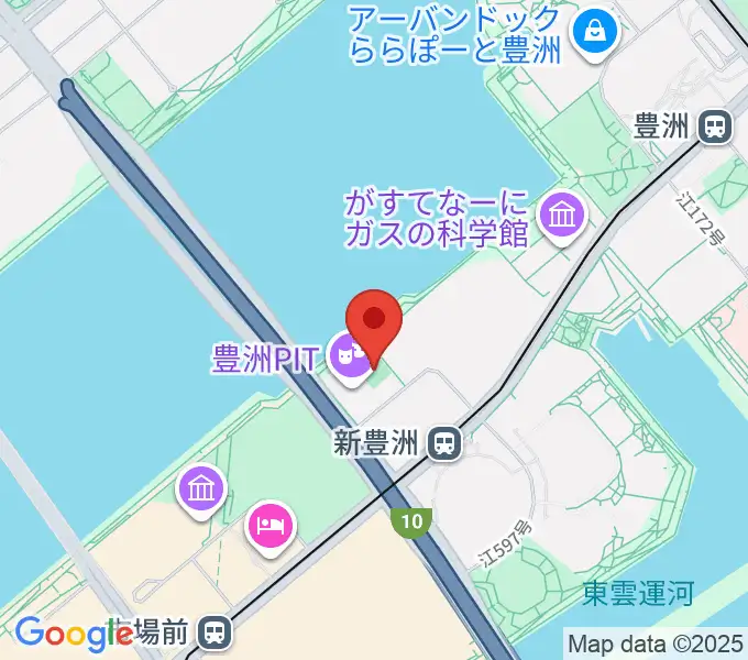 MIFA Football Park豊洲の地図