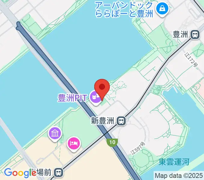 MIFA Football Park豊洲の地図