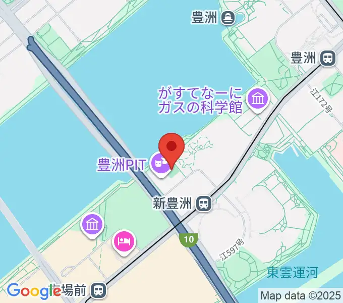 MIFA Football Park豊洲の地図