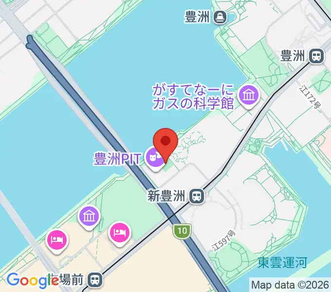 MIFA Football Park豊洲の地図