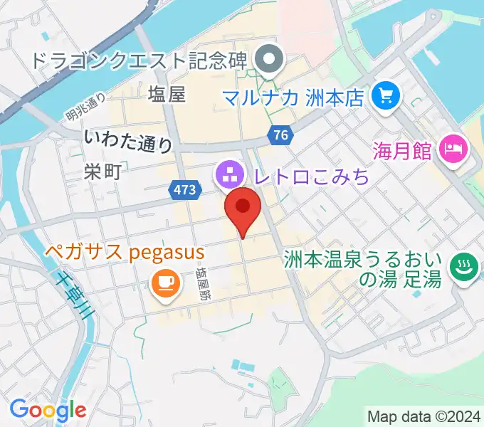 マトヤ楽器 的矢ミュージックスタジオの地図