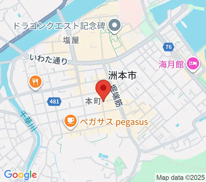 マトヤ楽器ミュージックスタジオの地図