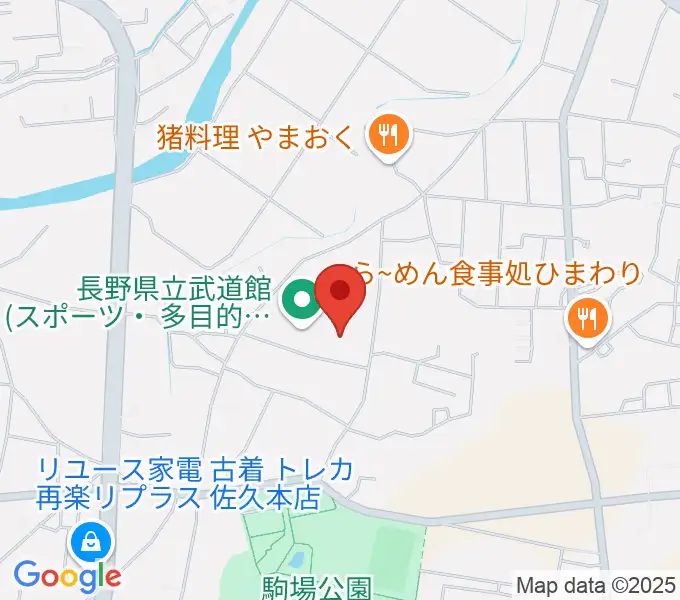 長野県立武道館の地図