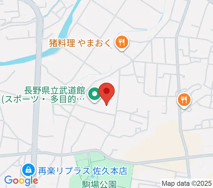 長野県立武道館の地図
