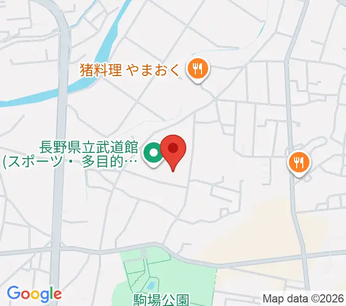 長野県立武道館の地図