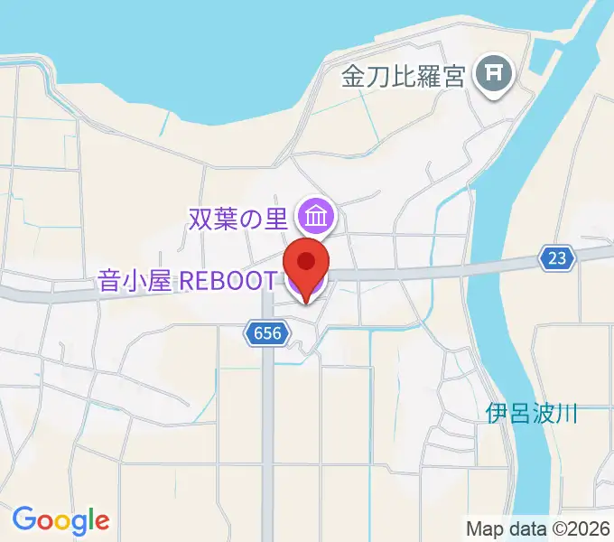 音小屋REBOOTの地図