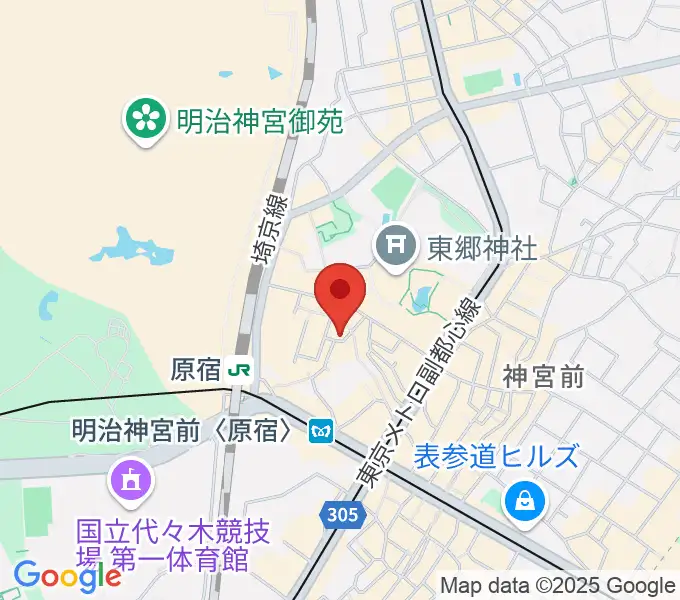 原宿RUIDEの地図