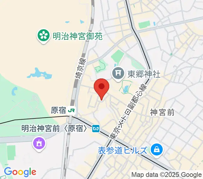 原宿RUIDEの地図