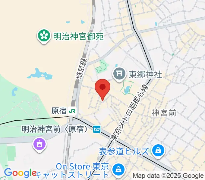 原宿RUIDEの地図