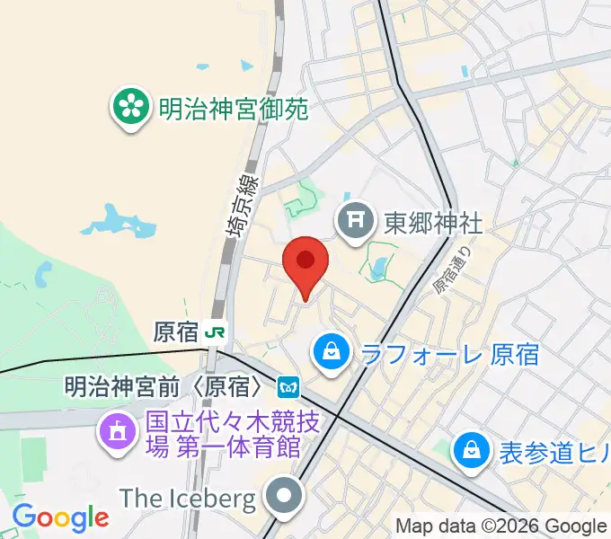 原宿RUIDEの地図