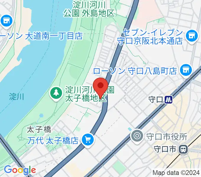 安江ギター・ウクレレ教室の地図