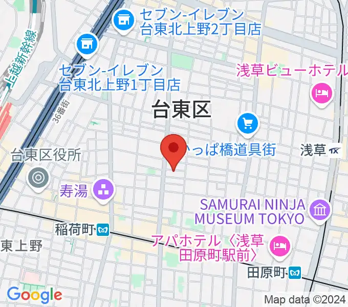 アキバ音楽教室の地図