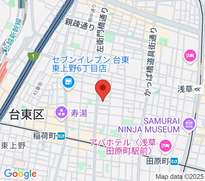 アキバ音楽教室の地図