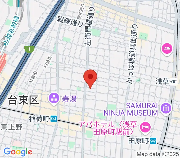 アキバ音楽教室の地図