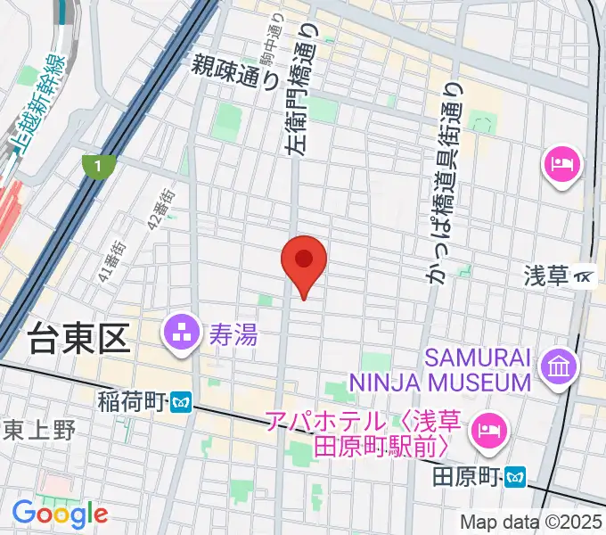 アキバ音楽教室の地図