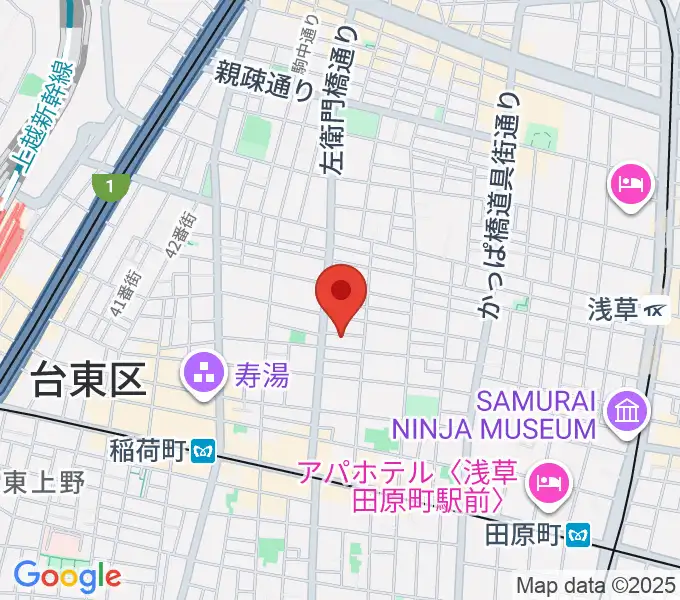 アキバ音楽教室の地図