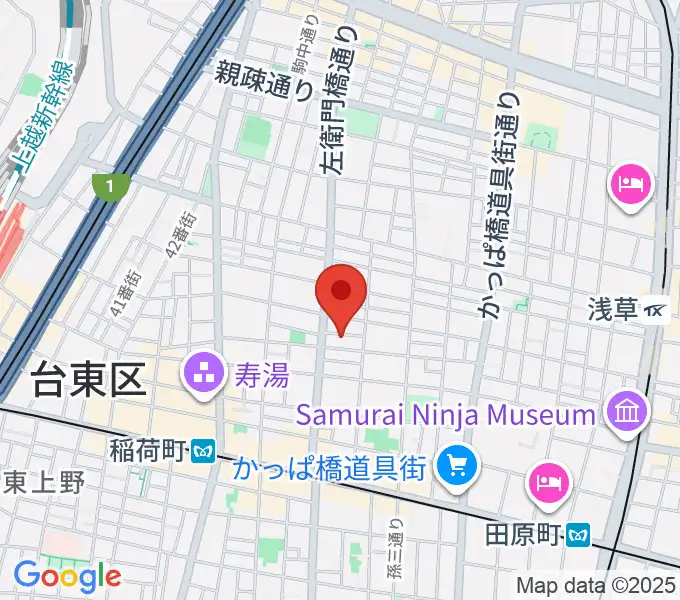 アキバ音楽教室の地図