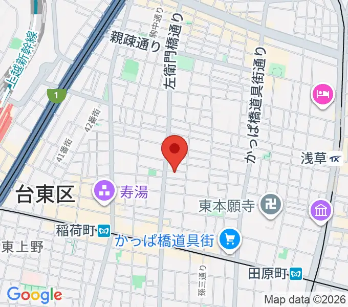 アキバ音楽教室の地図