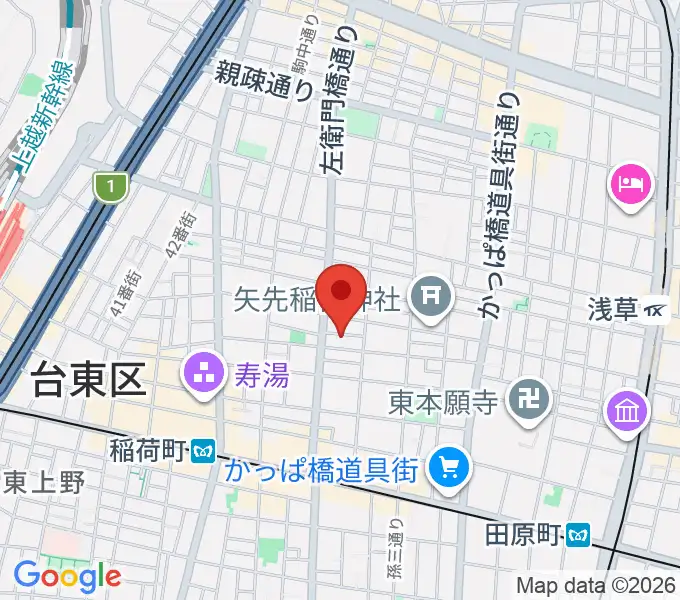 アキバ音楽教室の地図
