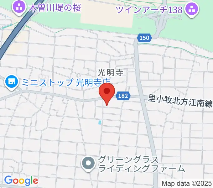 かどの音楽教室の地図