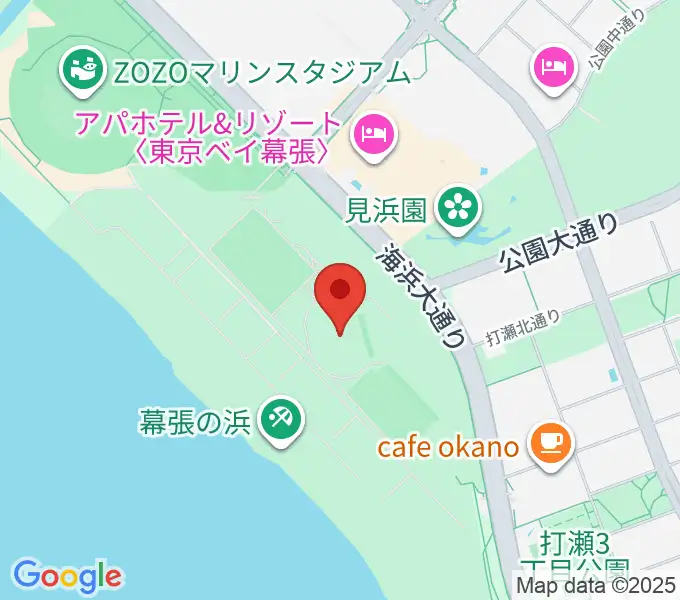 JFA夢フィールドAピッチの地図