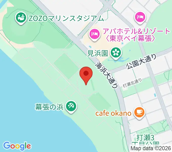 JFA夢フィールドAピッチの地図