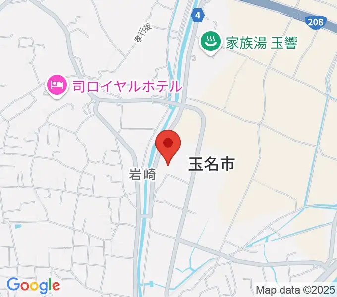 玉名市民会館ホールの地図