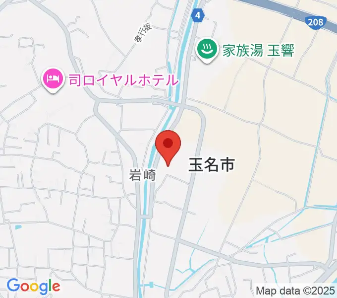 玉名市民会館ホールの地図