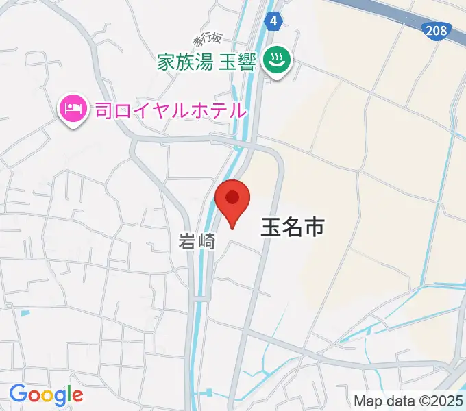 玉名市民会館ホールの地図