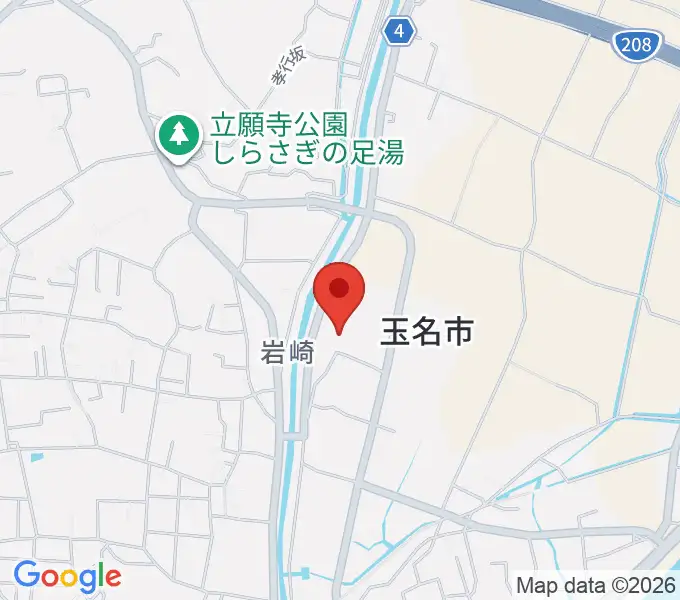 玉名市民会館ホールの地図