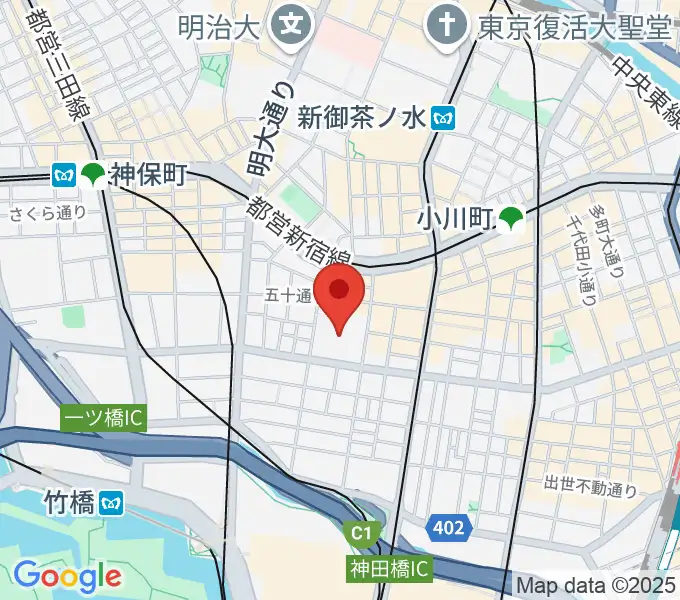 神田スクエアホールの地図