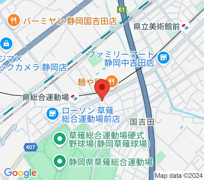 音楽舎の地図