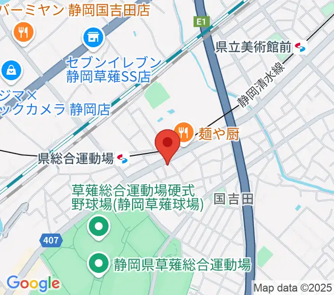 音楽舎の地図
