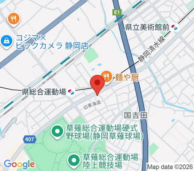 音楽舎の地図