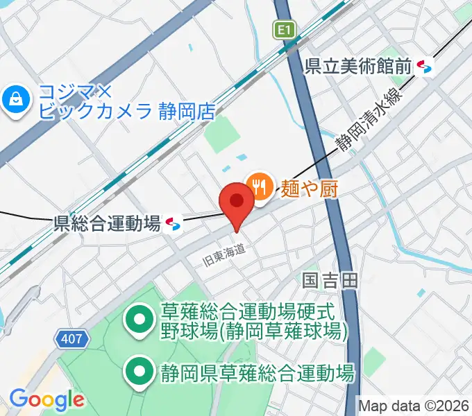 音楽舎の地図