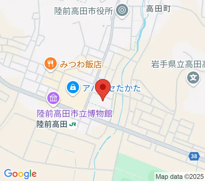 陸前高田市民文化会館 奇跡の一本松ホールの地図