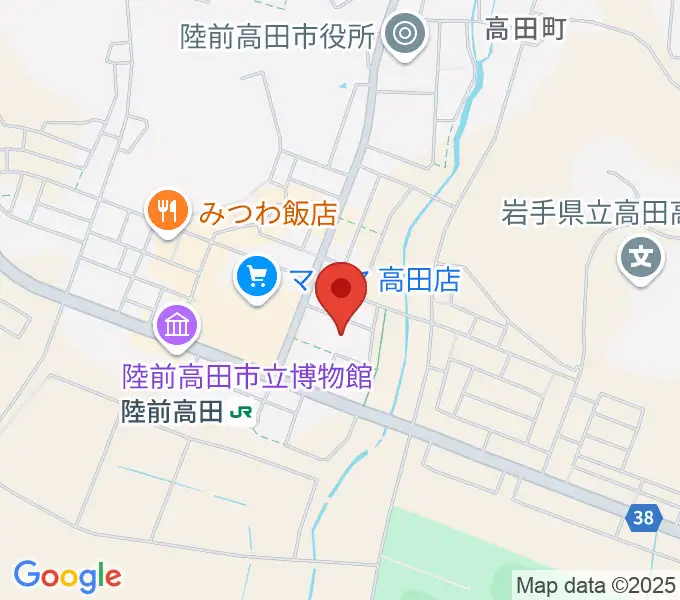 陸前高田市民文化会館 奇跡の一本松ホールの地図